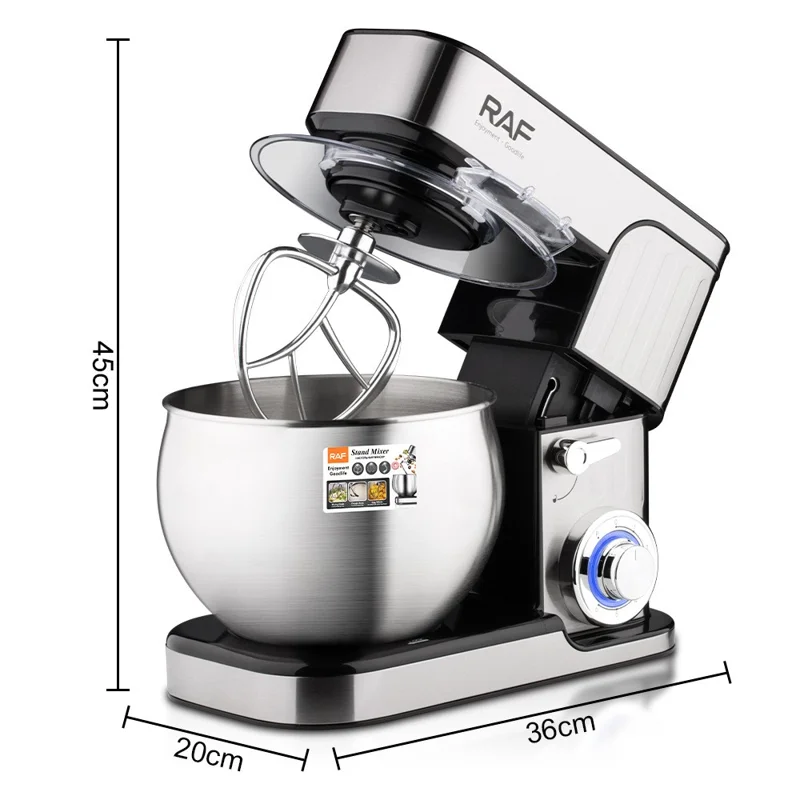 RAF R6610 Multifunktionale Küchenmaschine mit Knetfunktion Automatischer Teigkneter Fermentierer (BPA-frei, Ohne FDA) - EU-Stecker