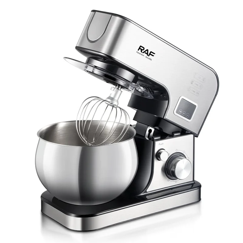 RAF R6606 Batedeira Multifuncional com Amassador de Pão Automático, Batedor de Ovos e Batedor de Creme (Livre de BPA, Sem FDA) - Plugue EU