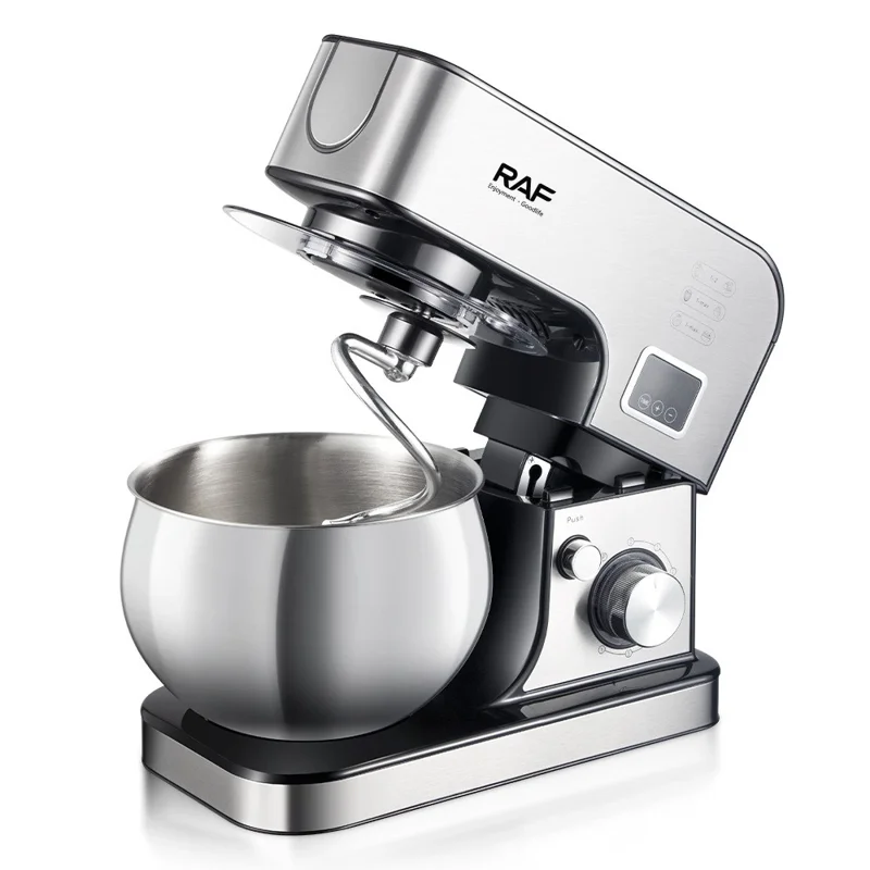 RAF R6606 Batedeira Multifuncional com Amassador de Pão Automático, Batedor de Ovos e Batedor de Creme (Livre de BPA, Sem FDA) - Plugue EU