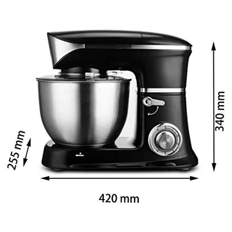 SC-262 Robot Pâtissier Multifonction 8L Batteur de Pâte 1300W 6 Vitesses Fouet Électrique à Gâteau (Sans FDA) - Prise EU