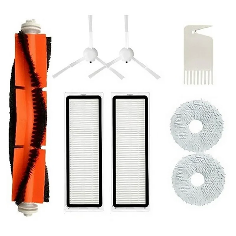 8Pcs  /  Set Replacement Brushes Filters for Xiaomi Mi Robot Vacuum S10+  /  S20+  /  X10+  /  X20+  /  1C  /  Mop 2  /  Mop 2 Pro  /  Mop 2 Ultra  /  X10