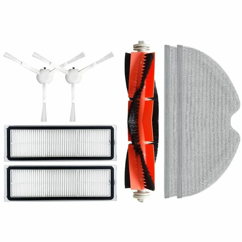 7Pcs / Set For Xiaomi Mijia 1C (STYTJ01ZHM) Robot Vacuum Main Brush Side Brush Filter Mop Cloth Replacement