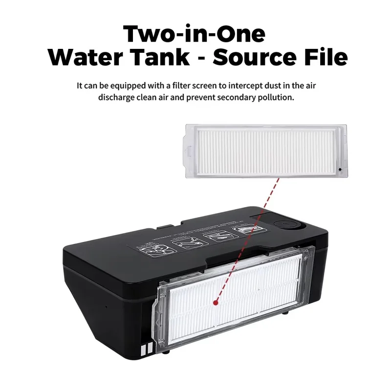 2 stk. filtre til Xiaomi Mi Robotstøvsuger S12 / S10 EU / Mop 2S / Mop Pro / Mop P / VIOMI V2 støvsugerdel