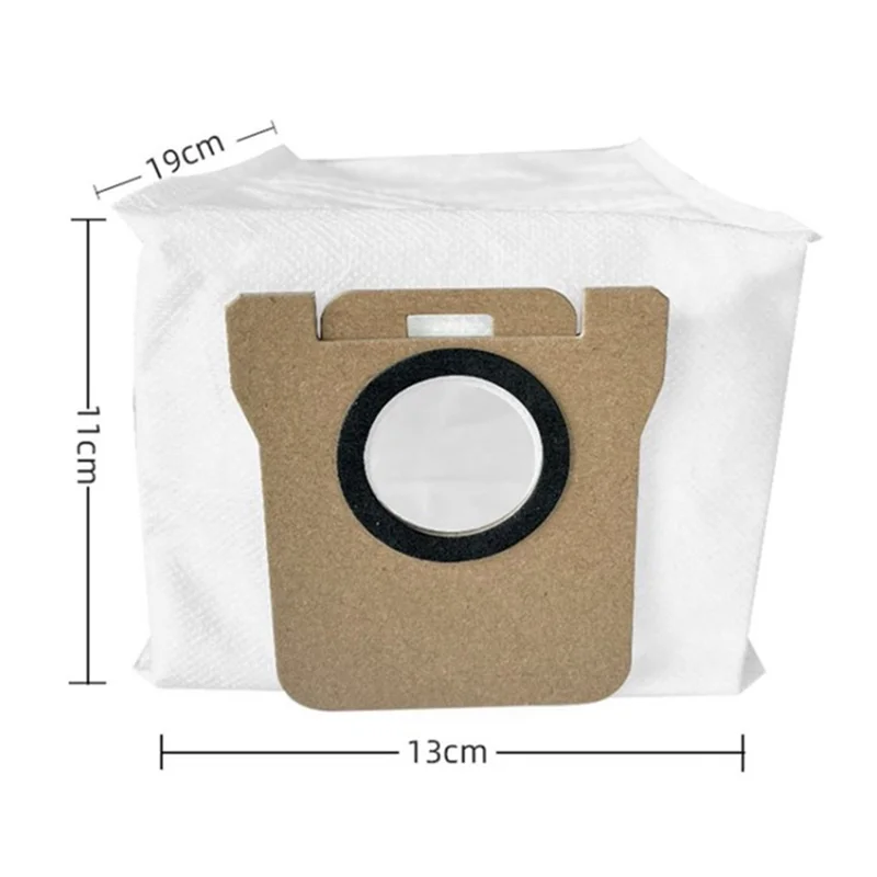 5 Bolsas de polvo de repuesto para aspiradora robot Dreame S10 / S10 Pro / X10 / Roborock P10 / P10 Pro