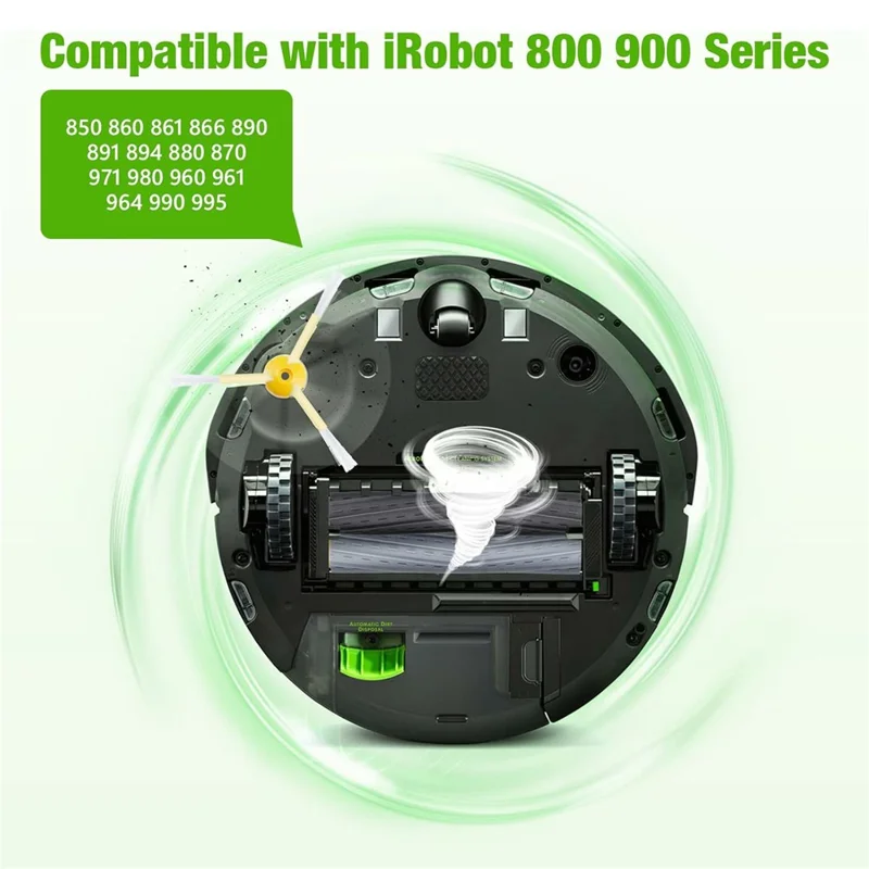 8Pcs Replacement Parts Kit for iRobot Roomba 800  /  870  /  880  /  960  /  980 Main Brush Side Brush Filter Set