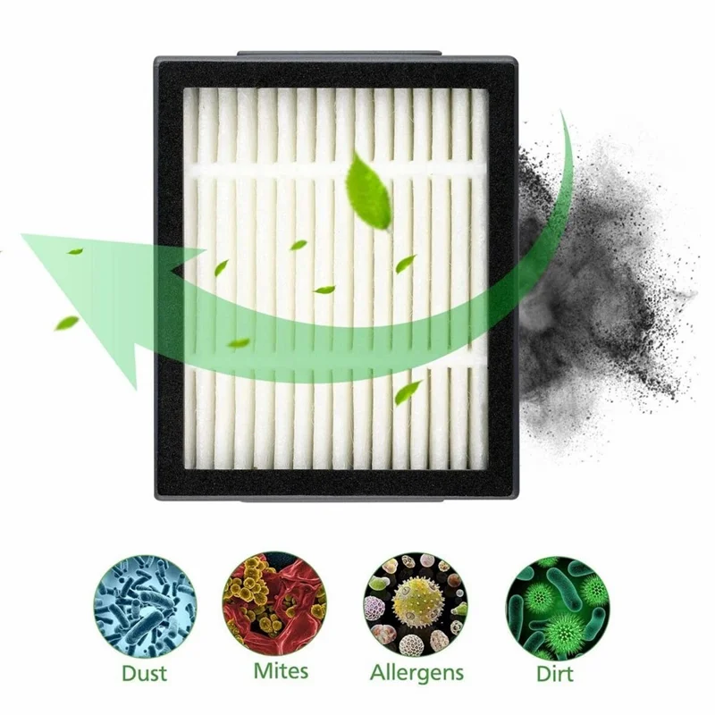 8Pcs Replacement Parts for iRobot Roomba i3  /  i4  /  i6  /  i7  /  E5  /  E6 Main Brush + Side Brush + Filter Set