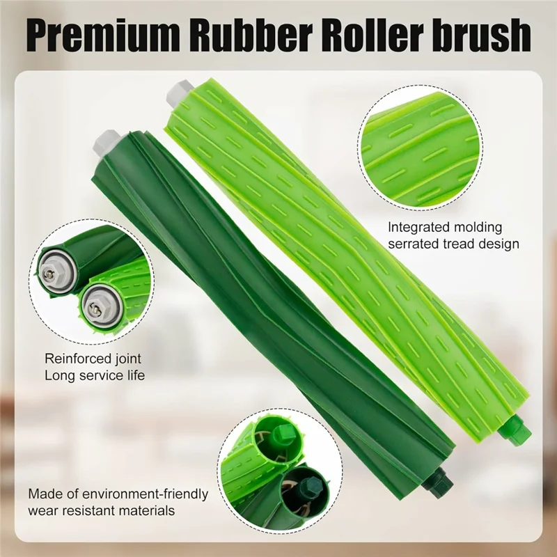 9-teiliges Ersatzteilset für iRobot Roomba i3 / i4 / i6 / i7 / E5 / E6 mit Staubsack, Hauptbürste, Seitenbürste und Filter