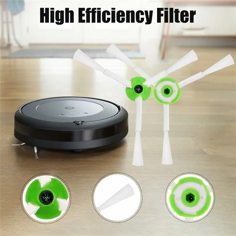9-teiliges Ersatzteilset für iRobot Roomba i3 / i4 / i6 / i7 / E5 / E6 mit Staubsack, Hauptbürste, Seitenbürste und Filter