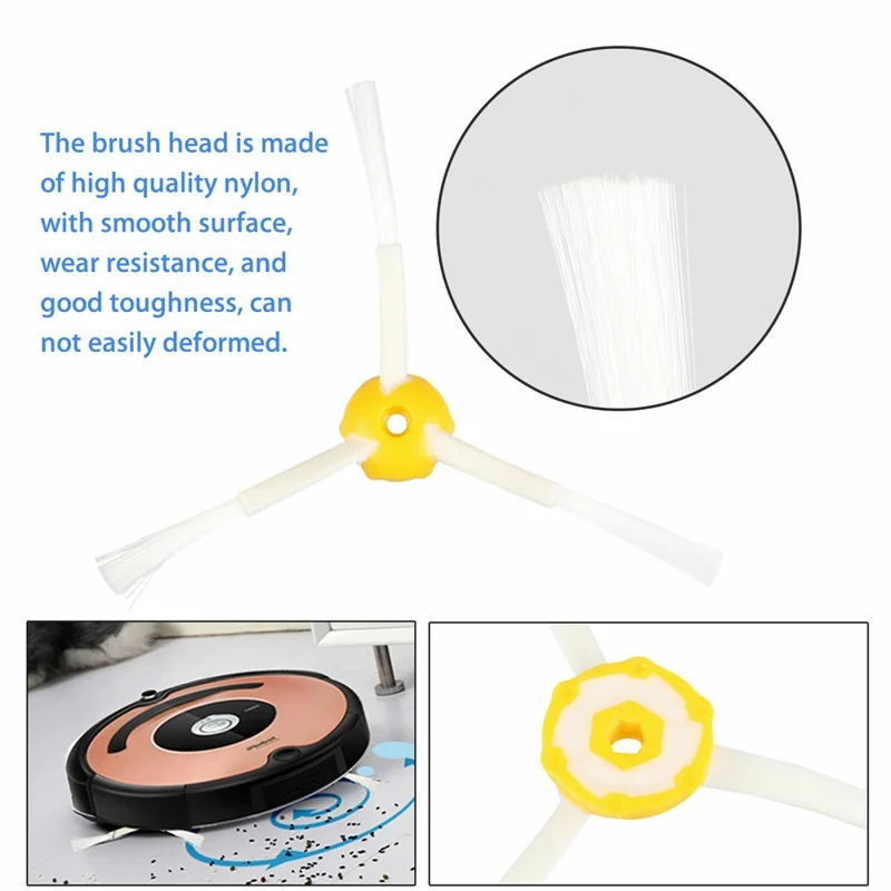 10Pcs Replacement Parts Kit for iRobot Roomba 610 / 620 / 630 / 650 / 660 Main Brush Side Brush Filter Set