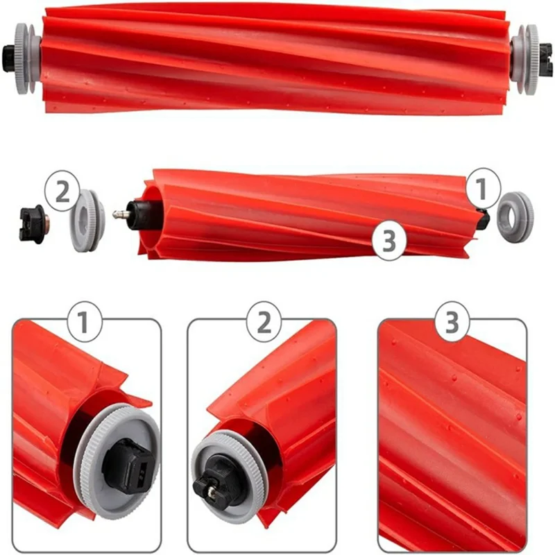 15Pcs For Roborock S7 Pro Ultra / S7 MaxV Ultra Robot Vacuum Main Brush Side Brush Filter Mop Cloth Set