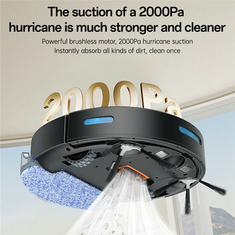 YESIDO EC22 2000Pa Suction Sweeping Robot Smart Navigation APP Control Floor Vacuum Cleaner