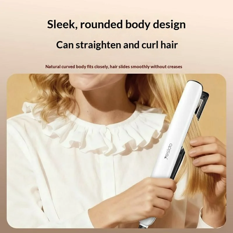 مكواة فرد الشعر YESIDO MG31 بتقنية الأيونات السلبية وإعدادات درجة حرارة ثلاثية وتسخين سريع ولوحات سيراميك - قابس أوروبي