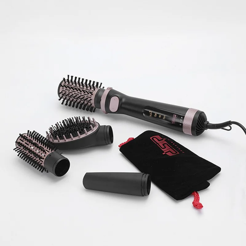 DSP 50305 Drehbürste mit Heißluft, Multifunktions-Haarstyler mit LED-Anzeige, EU-Stecker