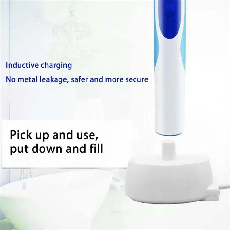 Para Braun Oral-B D12 / 16 / 100 / P2000 Carregador de Base de Escova de Dentes Elétrica - Plug EU