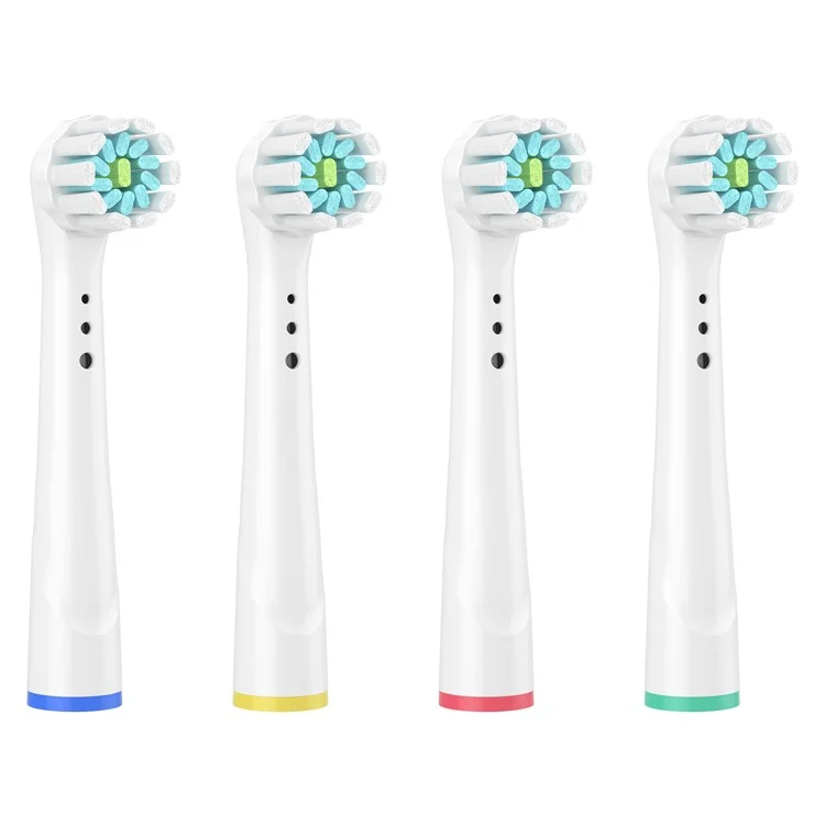 YE-643 YE-60A 4 Piezas / Conjunto Cabezales de Cepillo de Dientes Eléctricos para Braun Oral-B, Cabezales de Cepillo (Para Tipo de Encía Sensible)