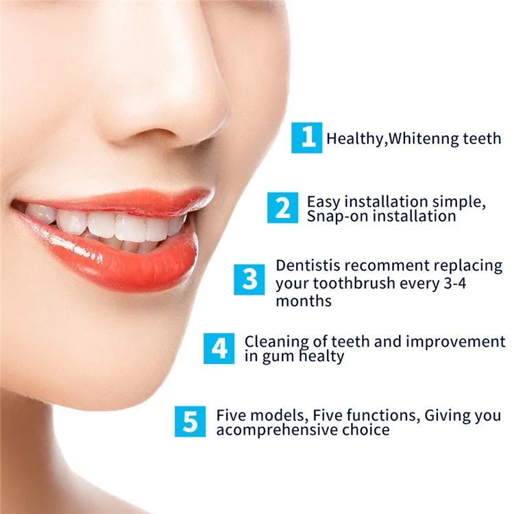 YE-643 YE-60A 4 Piezas / Conjunto Cabezales de Cepillo de Dientes Eléctricos para Braun Oral-B, Cabezales de Cepillo (Para Tipo de Encía Sensible)