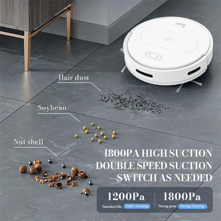 BOWAI OB11 Pro Vacuum Cleaners Intelligent Home Appliance Thin Sweeper Floor Clear Device - Black / US Plug