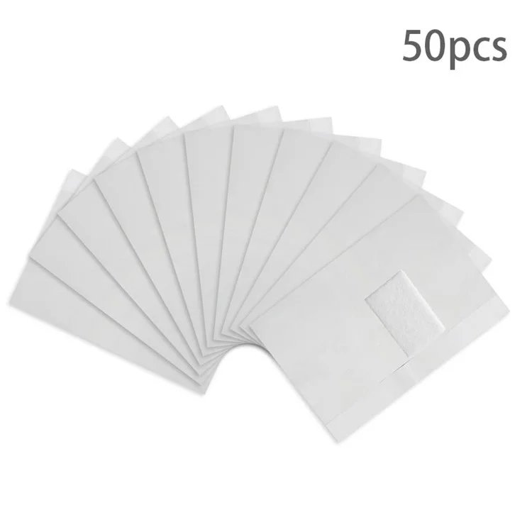 50 Stück / Packung Frauen Mädchen Gel-Nagellack-Entferner Soak Off Folie Entfernungswickel mit Baumwollpolster
