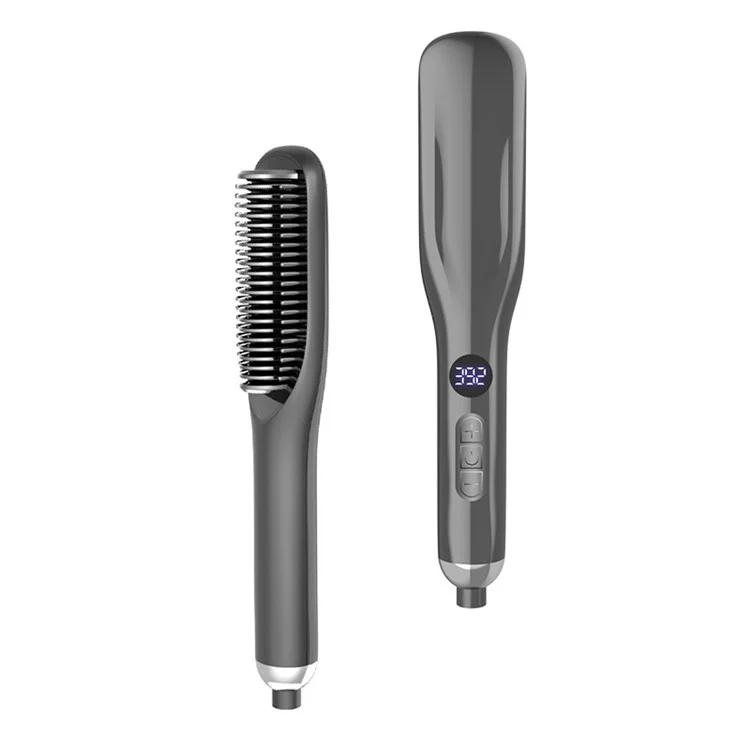 DYM-026 Portatile Piastra per Capelli Styling Pettine Arricciatore per Capelli con 3 Livelli di Temperatura, Riscaldamento Rapido in 30s - Spina USA