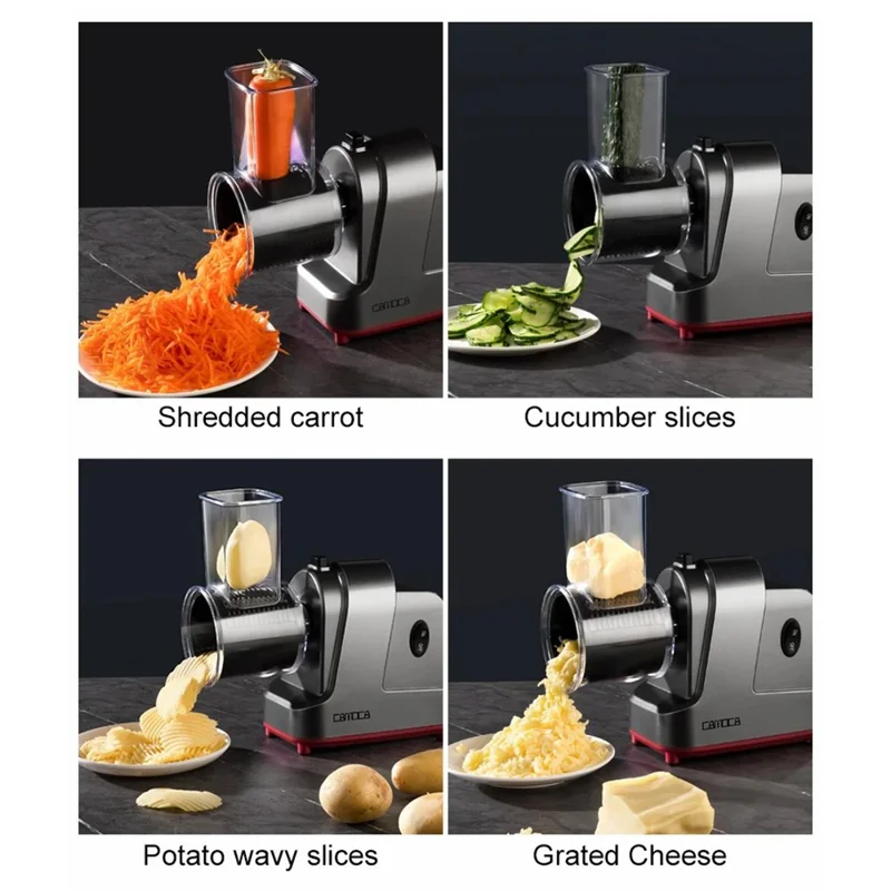 VSQ-S5 Affettatrice Elettrica da Cucina per Frutta, Verdura, Patate (Senza BPA, Certificata FDA) - Spina EU