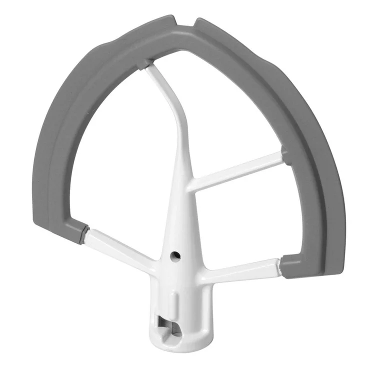 Для кухонного миксера Kitchenaid с наклонной головкой 5,5 - 6 кварт Плоский насадка-лопатка с гибким силиконовым краем для соскабливания теста из чаши (без BPA, без FDA)