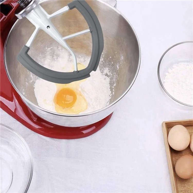 Для кухонного миксера Kitchenaid с наклонной головкой 5,5 - 6 кварт Плоский насадка-лопатка с гибким силиконовым краем для соскабливания теста из чаши (без BPA, без FDA)