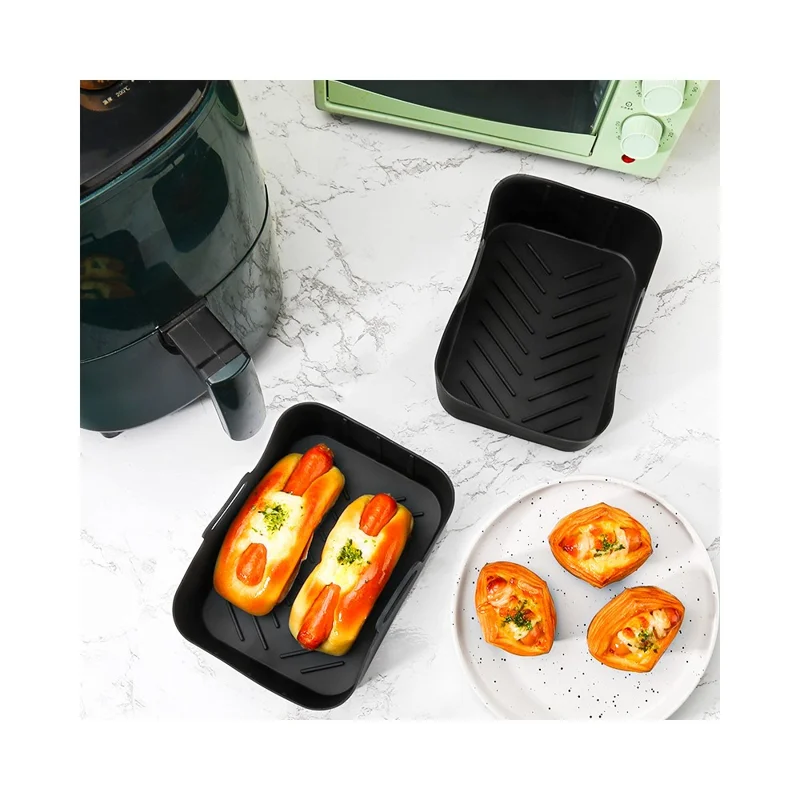 Für Ninja AF400 Heißluftfritteuse Silikonablage Grillrost Ölflasche Zange Muffin-Becher Eier-Tablett Zubehör-Set (BPA-frei, FDA-zertifiziert)