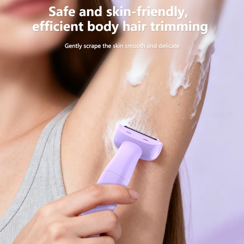 YESIDO MG26 3 i 1 IPX6 Vattentät Multifunktionell Kropshårtrimmer, våt-/torranvändning för rakning / trimning / skötsel - Lila