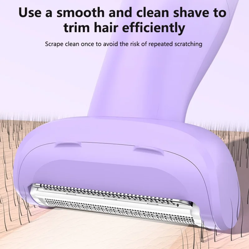 YESIDO MG26 3 i 1 IPX6 Vattentät Multifunktionell Kropshårtrimmer, våt-/torranvändning för rakning / trimning / skötsel - Lila