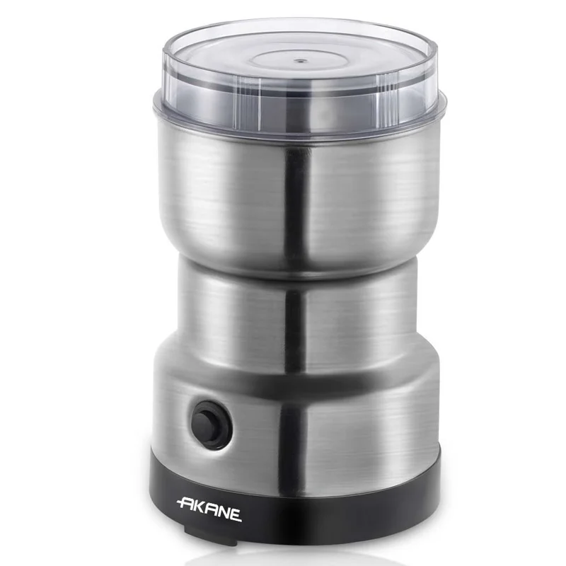 AKANE A.7113 300W Electric Coffee Bean Grinder 4-Blade Stainless Steel Multi-Purpose Dry Grinding Machine, EU Plug (BPA Free, No FDA)