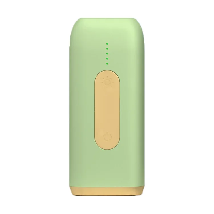 Hair Remover Intensive Pulsed Light Portable IPL Hair Removal Machine Perfect for Face / Back / Bikini / Armpits - Light Green / EU Plug