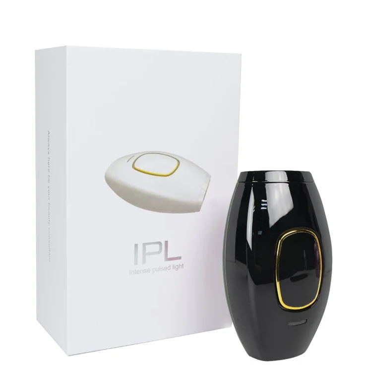 Photorejuvenation IPL Hair Removal Device Home Beauty Salon Using Facial Hair Remover - Black / AU Plug