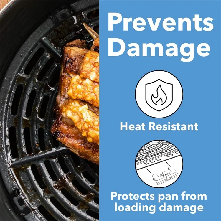 8 Peças Protetor de Pés de Cesta de Air Fryer Bumpers de Borracha (Certificado pela FDA, Livre de BPA) 