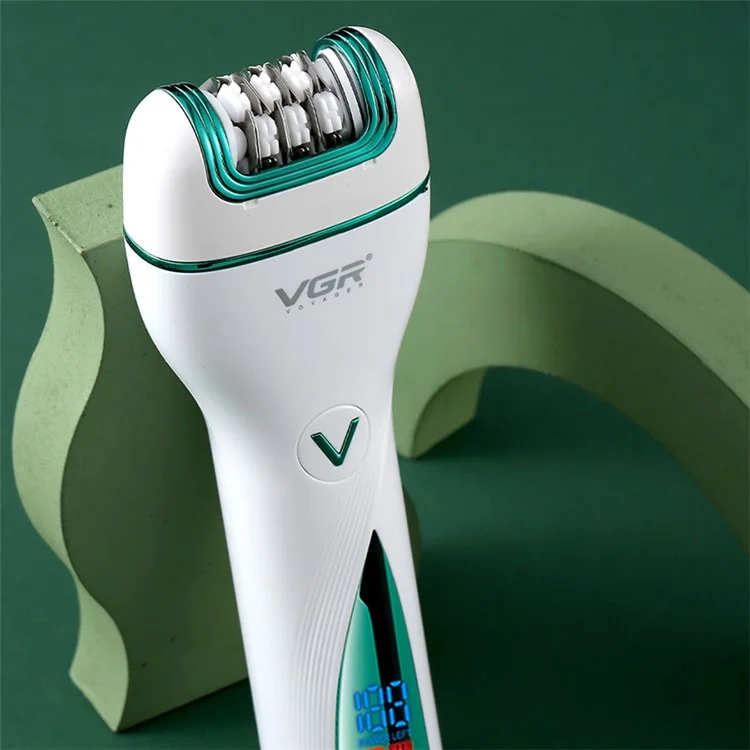VGR V-728 3 in 1 Portable Electric Epilator Intelligent Digital Display Hair Removal Machine