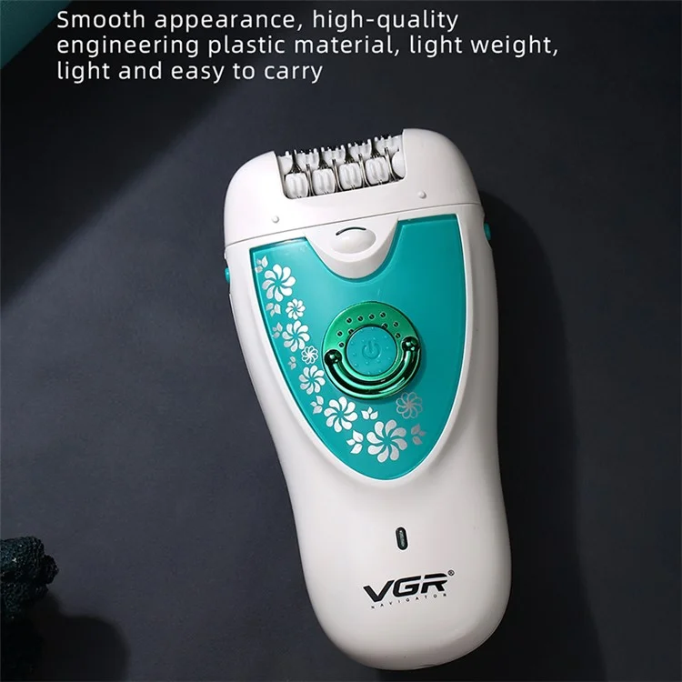 VGR V-722 3 in 1 Portable Electric Epilator Multi-function Hair Removal Machine for Face Body Leg - Pink
