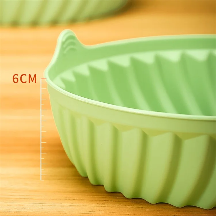 DS11174 19cm Air Fryer Silicone Round Pot Food-Graded Liner Non-Stick Basket Oven Accessories (BPA-Free, FDA Certified) - Cian