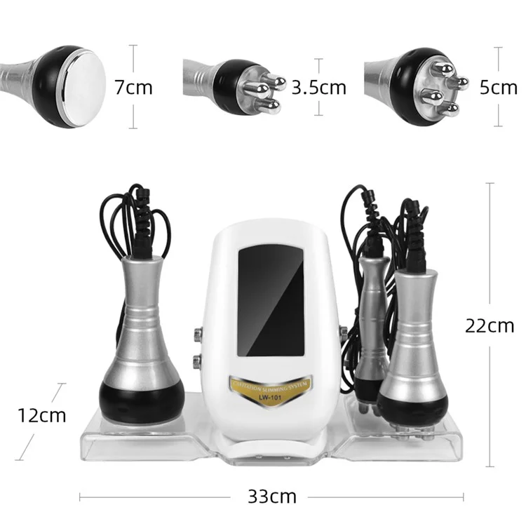 40K Cavitation Ultrasonic Weight Loss Beauty Machine RF Radio Frequency Skin Lifting Device, CE Certified (ST) - US Plug