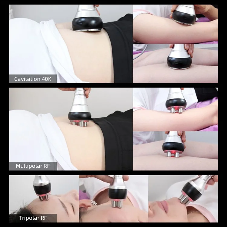 40K Cavitation Ultrasonic Weight Loss Beauty Machine RF Radio Frequency Skin Lifting Device, CE Certified (ST) - US Plug