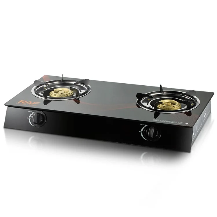 RAF R.8051 Fogão a Gás com Dois Queimadores, Fogão Doméstico de Cozinha com Placas Integradas