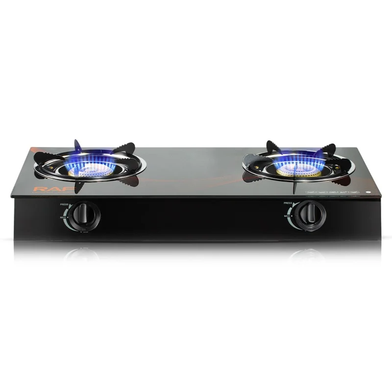 RAF R.8051 Fogão a Gás com Dois Queimadores, Fogão Doméstico de Cozinha com Placas Integradas