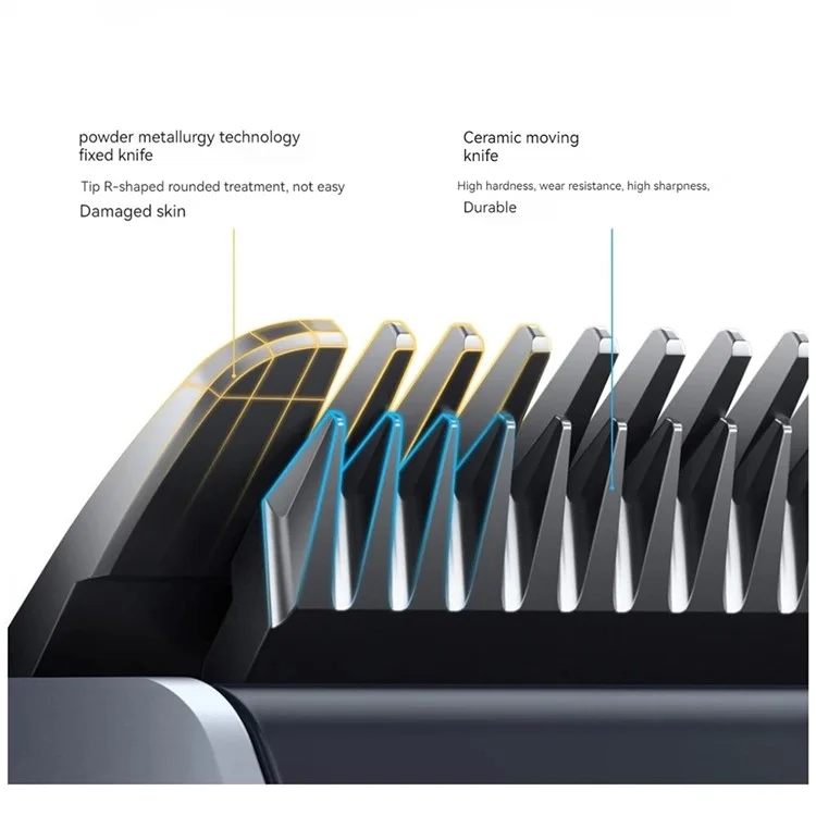 Tondeuse à cheveux XIAOMI MIJIA MJGHHC2LF avec affichage numérique, imperméable IPX7, coupe-cheveux (Version chinoise)