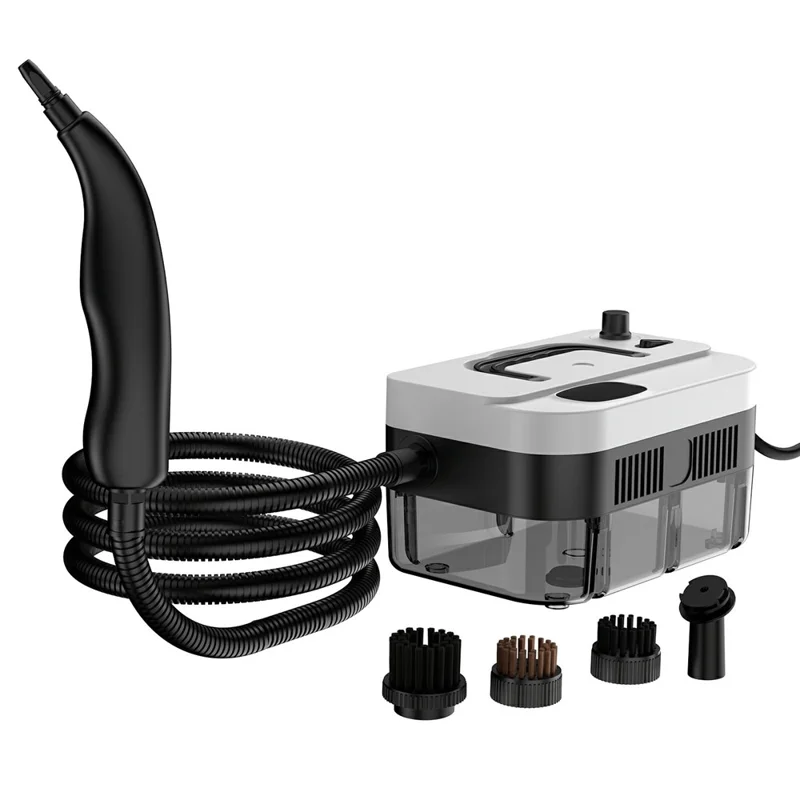 RZ-169 1350W 5-Gear Handheld High Temperature Steam Cleaner with 1200ml Tank for Home, EU Plug - White