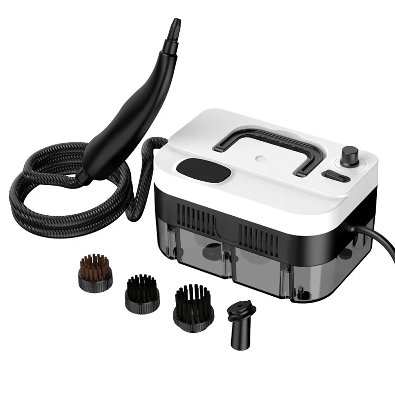 RZ-169 1350W 5-Gear Handheld High Temperature Steam Cleaner with 1200ml Tank for Home, EU Plug - White