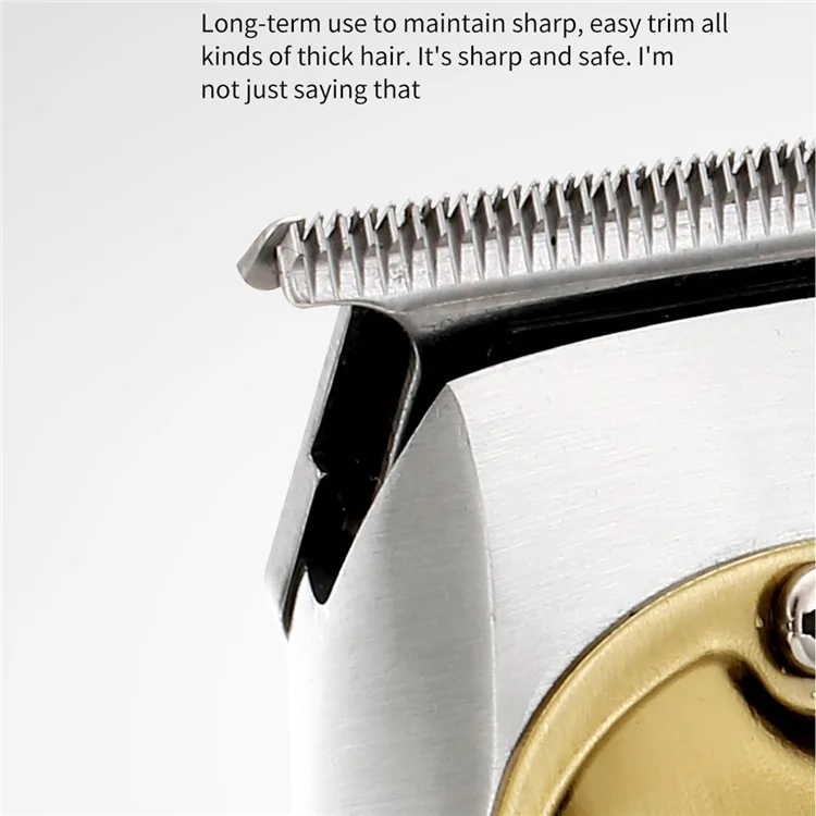 VGR V-920 Metal Electric Hair Clipper LED Display Professional USB Charging Men Hair Trimmer - Gold