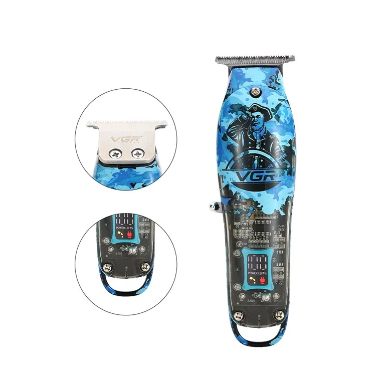VGR V-923 Peache Electric Artimper Transparente Para el Cabello Con Herramienta de Corte de Cabello de Pantalla Digital Para el Hogar