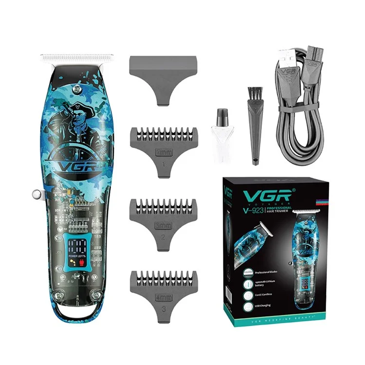 VGR V-923 Peache Electric Artimper Transparente Para el Cabello Con Herramienta de Corte de Cabello de Pantalla Digital Para el Hogar