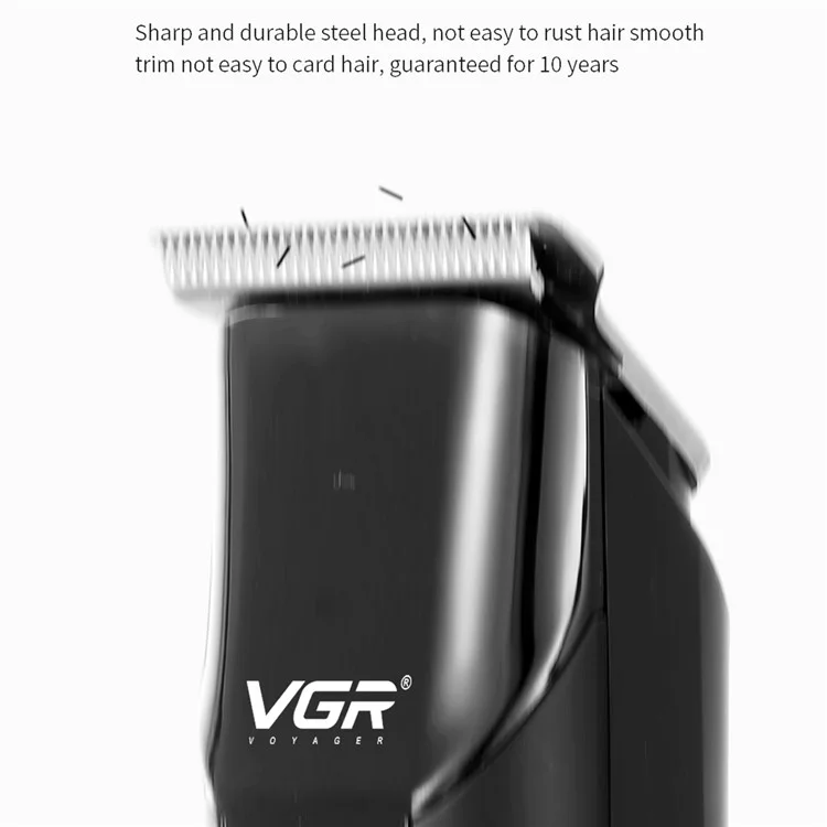 VGR V-929 Hair Hair Electric Clipper Жк-дисплей Digital Display Триммер с Ножкой из Нержавеющей Стали