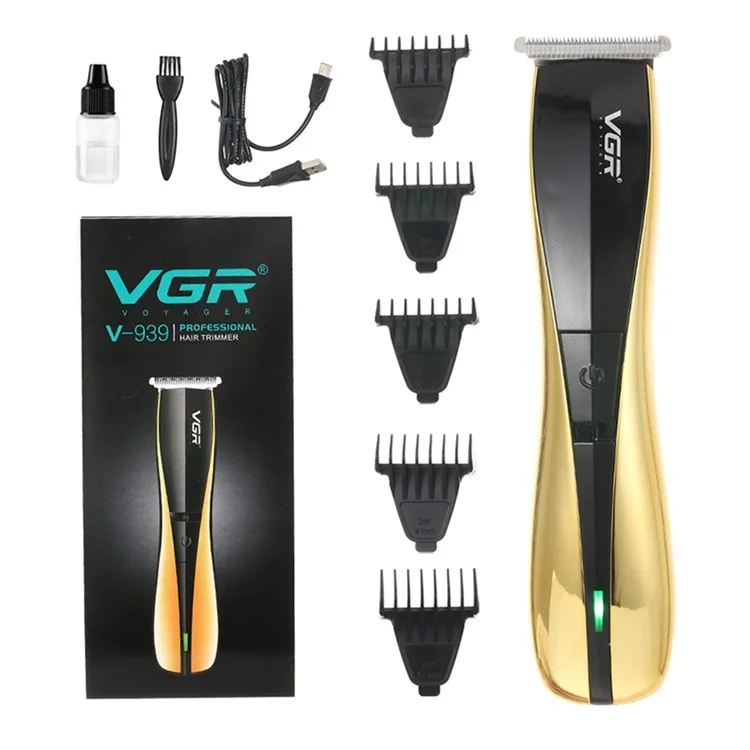 VGR V-939 Professioneller Haarschneidemaschine Tragbare Haarelectrische Schere mit Anzeigeleuchte Haarschneidewerkzeug für Friseursalon, Anfänger