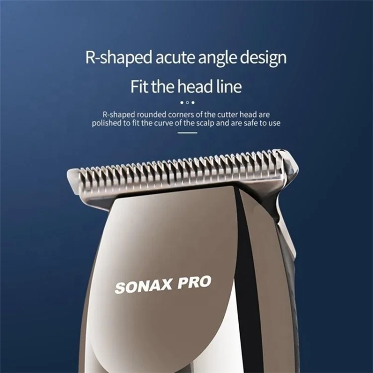 SONAX PRO SN-8099 Cortapelo con pantalla digital a batería, recortadora de pelo portátil para peluquería (sin botella de aceite)