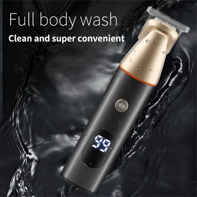 LK-881 5 in 1 Hair Trimmer for Men Electric Shaver Hair Clippers Cordless Nose Beard Razor Kit - Silver